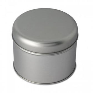 Silver Small Round Tin