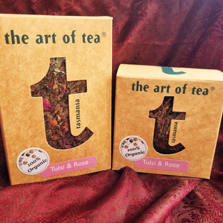 Tulsi and Rose 25g and 50g boxes