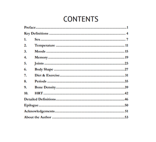 CONTENTS PAGE