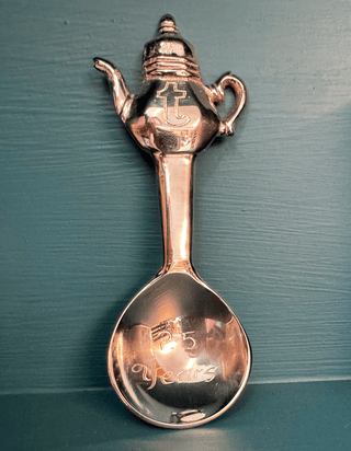 Birthday 25 years hand graved spoon