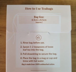 Reusable Cotton Teabag_ how to