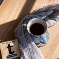 Earl Grey Rooibos with tea cup and box of tea