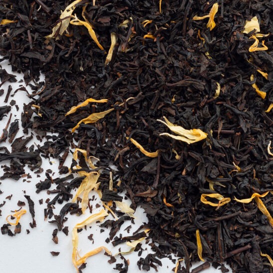 mango black tea leaves