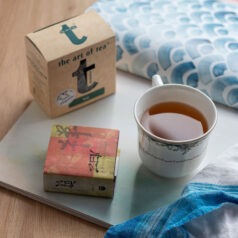 Tulsi organic tea with tea cup