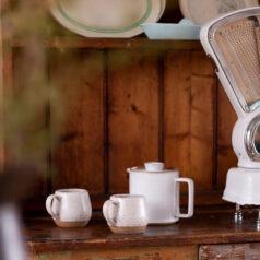 Welsh Breakfast black tea cup and teapot